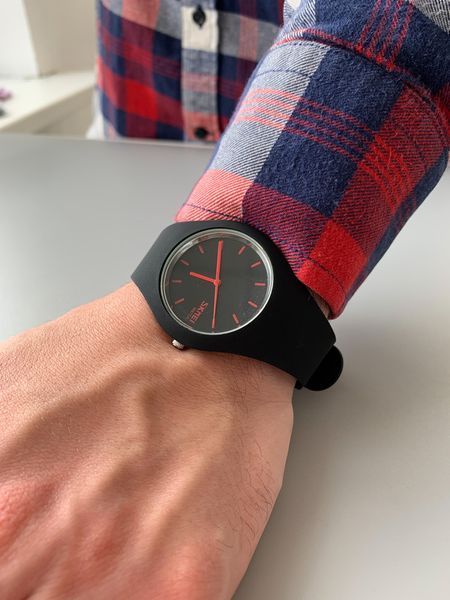 Дитячий годинник Skmei Rubber Black 9068 9068 фото