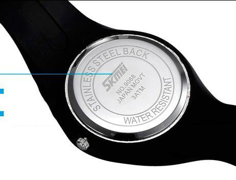 Дитячий годинник Skmei Rubber Black 9068 9068 фото