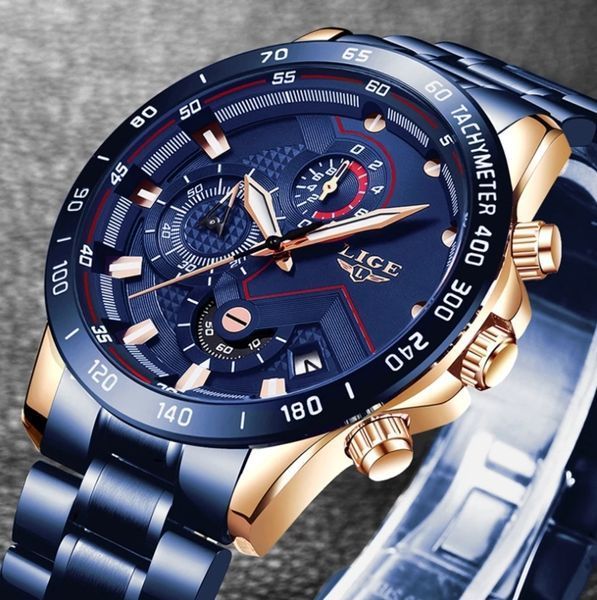 Годинник Lige Blue Stanford 8107 фото