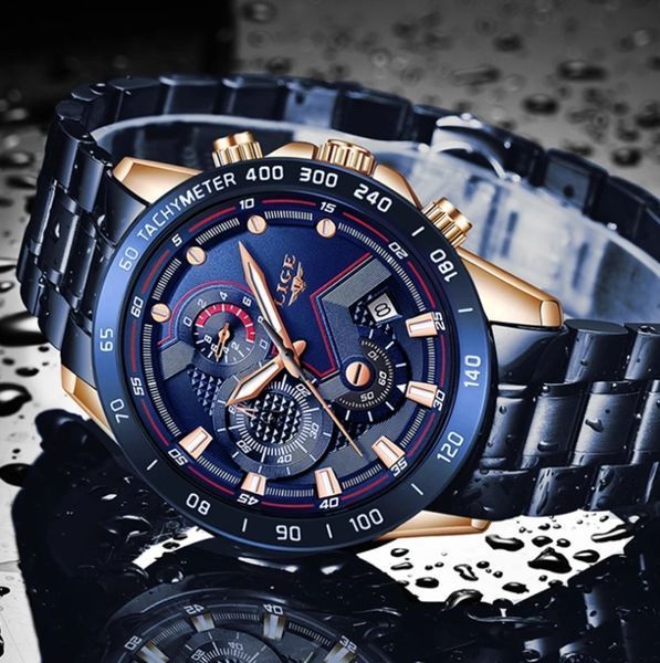 Годинник Lige Blue Stanford 8107 фото