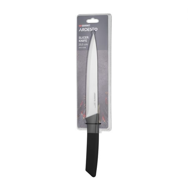 Кухонный нож поварской ARDESTO Gemini Gourmet, 20.5см, нержавеющая сталь, пластик, черный AR2132SB фото