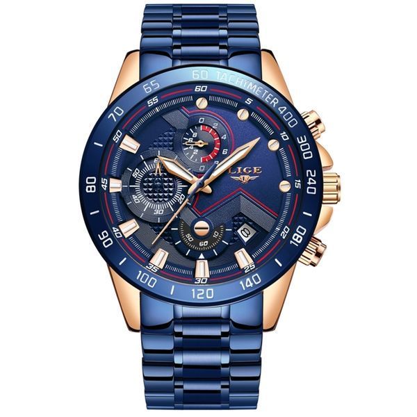 Годинник Lige Blue Stanford 8107 фото