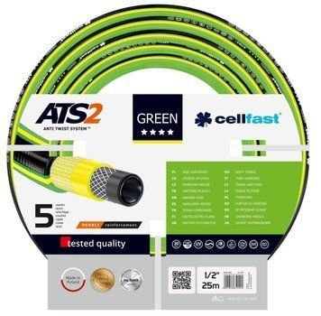 Шланг садовий Cellfast GREEN ATS 1/2", 25м, 5 шарів, до 30 Бар, -20&hellip;+60&deg;C 15-100 фото