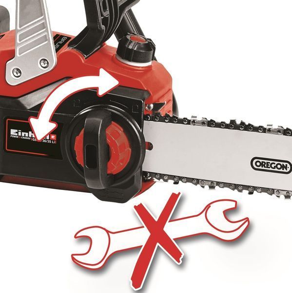 Пила цепная бесщеточная аккумуляторная Einhell GE-LC 36/35 Li-Solo, PXC, шина 35см, 15м/с, 3.79кг, без АКБ и ЗП 4501780 фото