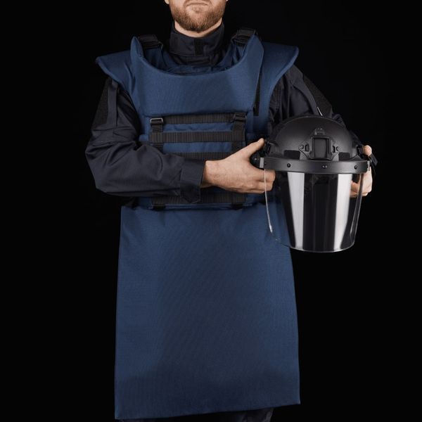 Протиуламковий комплект Ukrainian Armor Українська Броня HDA (Humanitarian Demining Apron), клас захисту ДСТУ 2, розмір L-XL, синій HDALXLBLUE2 фото