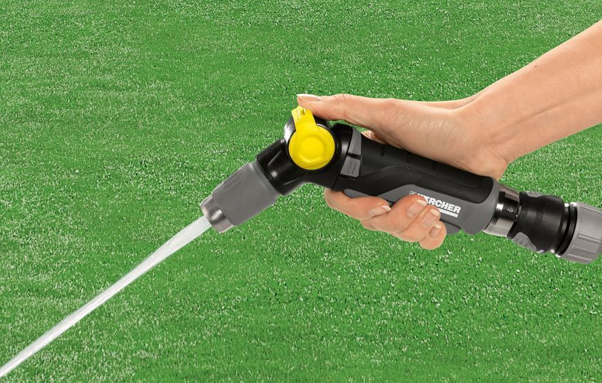 Ороситель ручной Karcher "Premium", пистолетный, металлический, регулировка напора воды, регулировка формы струи воды 2.645-270.0 фото