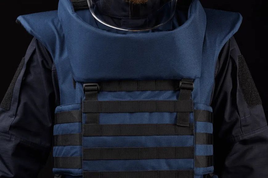 Протиуламковий комплект Ukrainian Armor Українська Броня HDA (Humanitarian Demining Apron), клас захисту ДСТУ 2, розмір L-XL, синій HDALXLBLUE2 фото