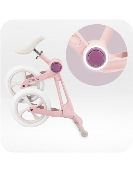 Біговел MoMi NORU Pink &mdash; Рожевий дитячий велобіг, від 2 років, надлегкий, колеса EVA, з ручкою для перенесення 116975700 фото