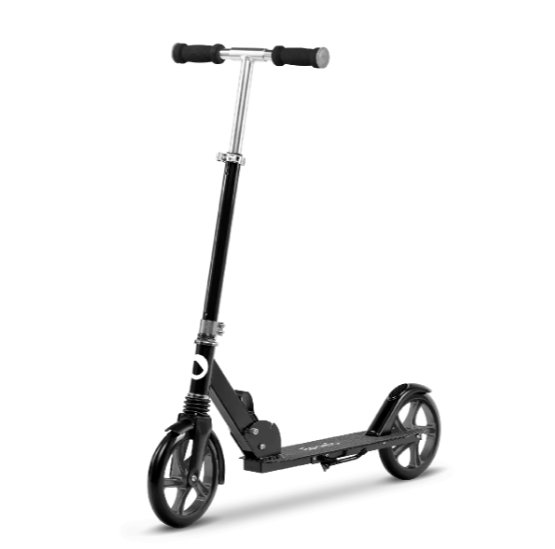 Детский городской складной самокат Lionelo Luca BLACK GRAPHITE с двумя колесами 25045962 фото