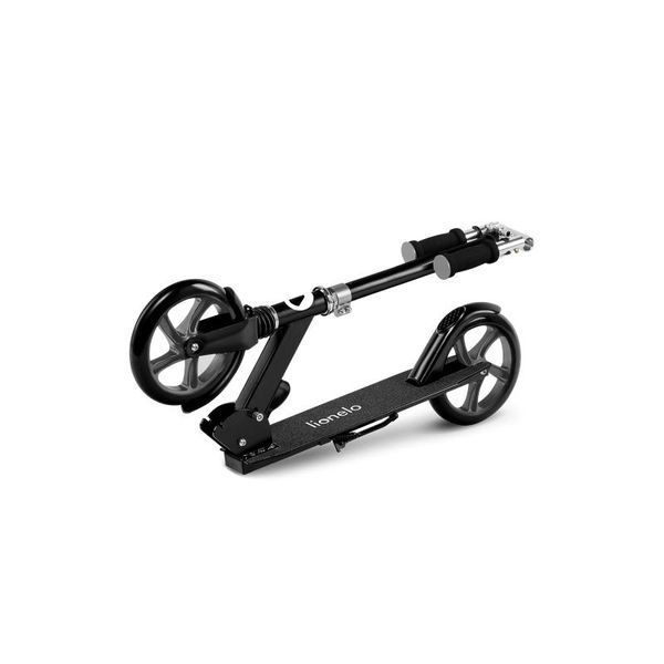 Детский городской складной самокат Lionelo Luca BLACK GRAPHITE с двумя колесами 25045962 фото