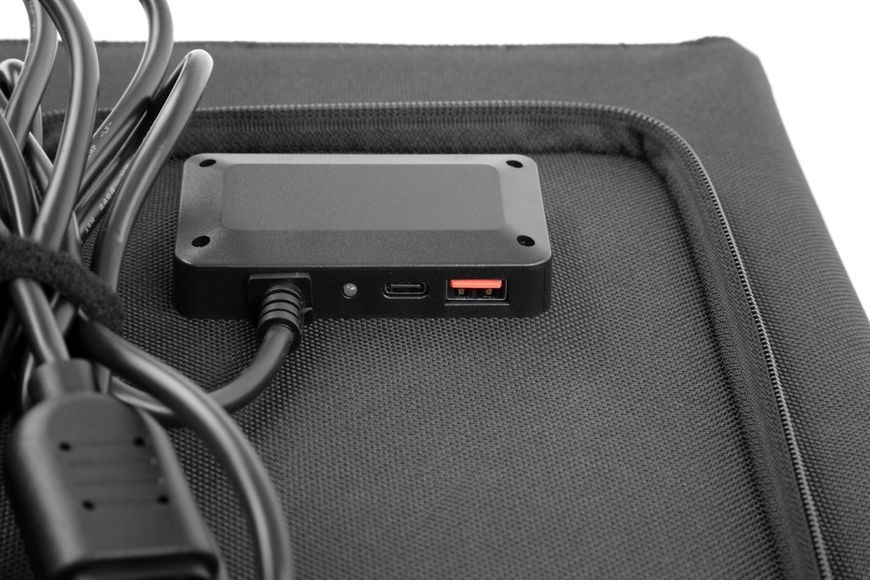Портативна сонячна панель 2E, 120 Вт зарядний пристрій, DC, USB-С PD18W, USB-A 24W 2E-LSFC-120 фото