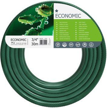 Шланг садовий Cellfast ECONOMIC 3/4", 30м, 3-х шаровий, до 20 Бар, -10&hellip;+50&deg;C 10-021 фото