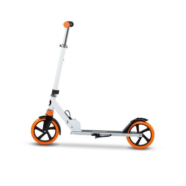 Детский городской складной самокат до 100 кг Lionelo Luca WHITE ORANGE от 4 лет 25063863 фото