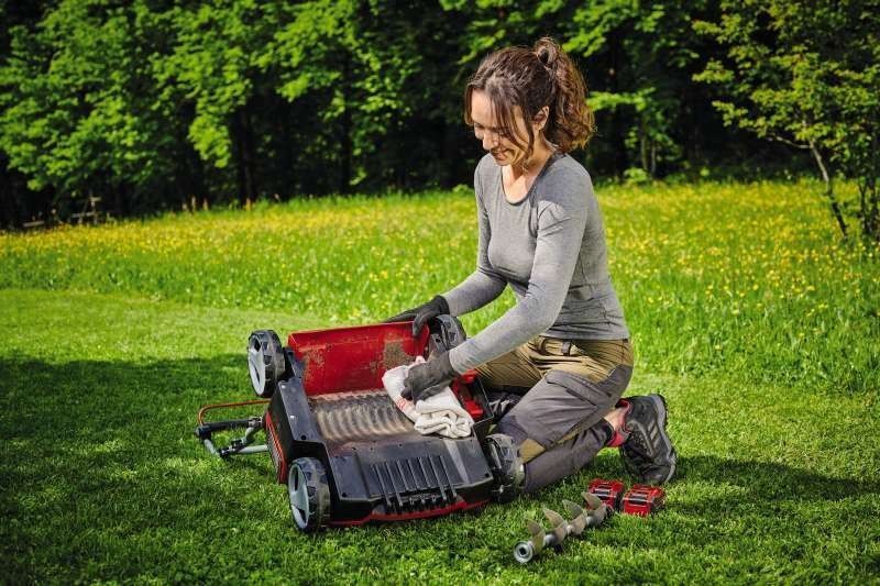 Аератор-скарифікатор акумуляторний Einhell GE-SC 36/35 Li - Solo 36В 35см безщітковий ножі 16шт 9.94кг (без АКБ та ЗП) 3420680 фото