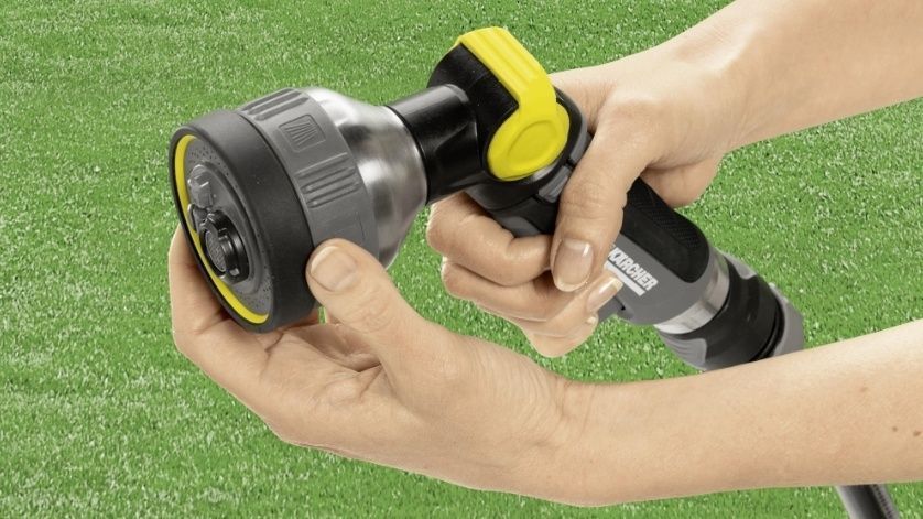 Зрошувач ручний Karcher "Premium", пістолетний, металевий, 4 режими, регулювання напору води 2.645-271.0 фото