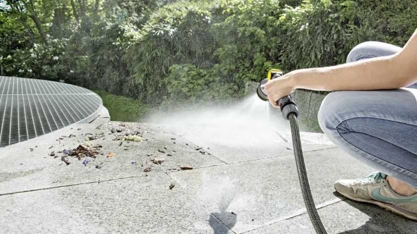 Зрошувач ручний Karcher "Premium", пістолетний, металевий, 4 режими, регулювання напору води 2.645-271.0 фото