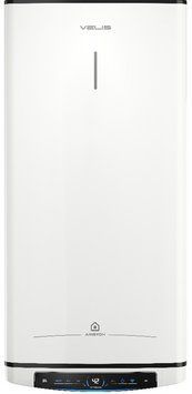 Водонагреватель электрический плоский слим Ariston VELIS PRO DRY WIFI 100 EU, 100л, 2*1,5кВт, сухой тен, универсальный монтаж, электронное управление, B, Италия, Белый 3100910 фото