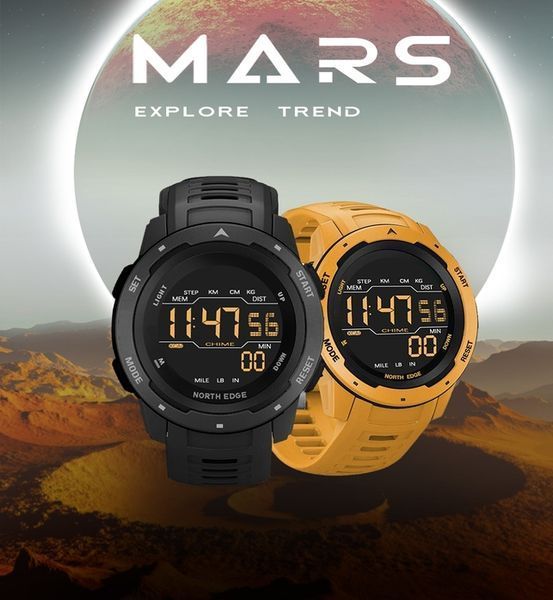 Часы North Edge MARS Pro Black 5BAR 5875 фото