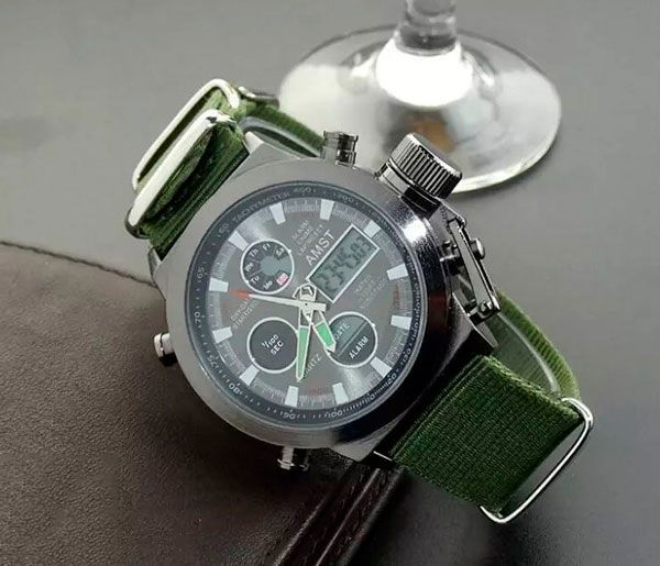 Годинник AMST Mountain Green 1277 фото