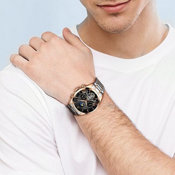Годинник Guanquin Prestige Gold 7801 фото