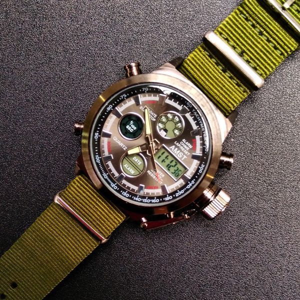 Годинник AMST Mountain Green 1277 фото