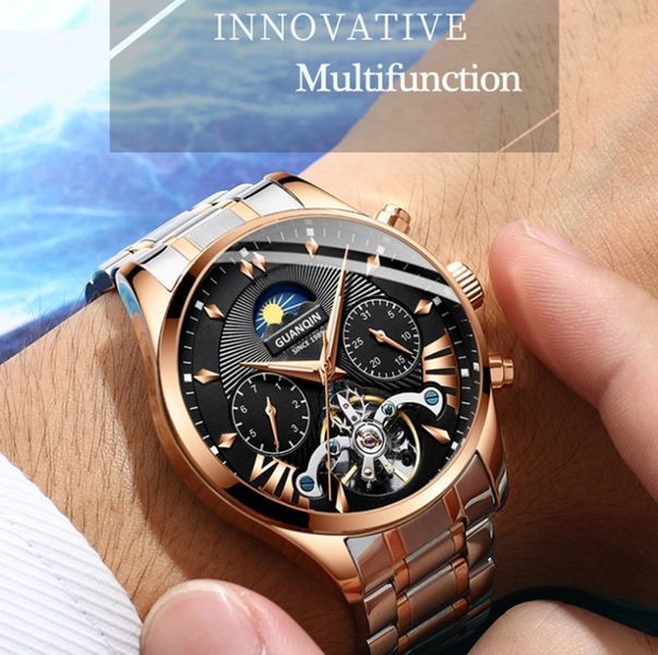 Годинник Guanquin Prestige Gold 7801 фото