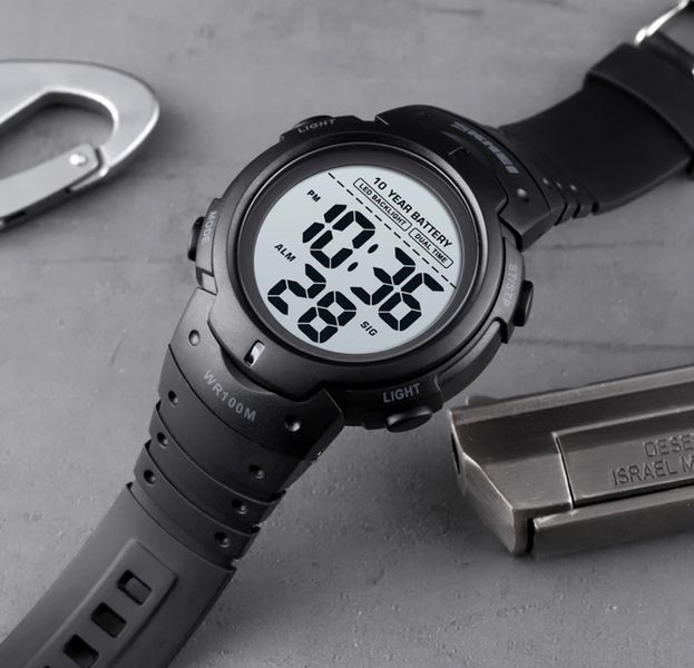 Часы Skmei Neon 10 Bar Black 1134 фото