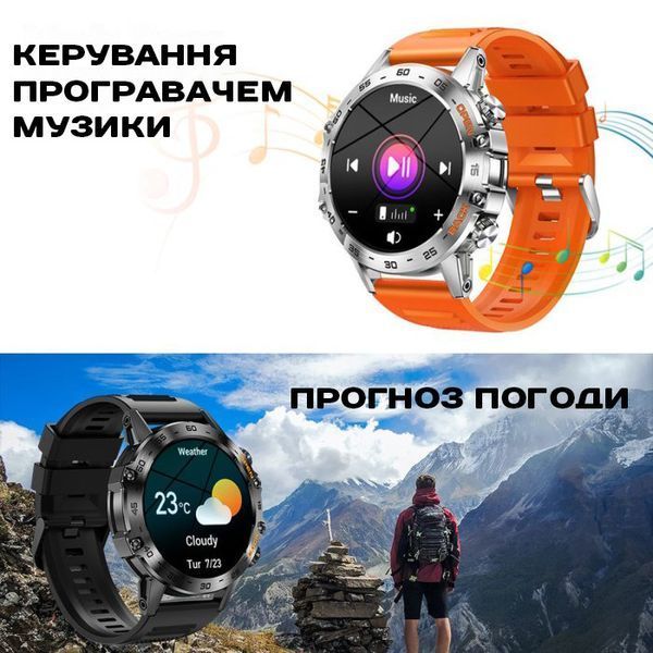 Смарт-часы Smart Delta K52 Silver, 2 ремешка 1496 фото