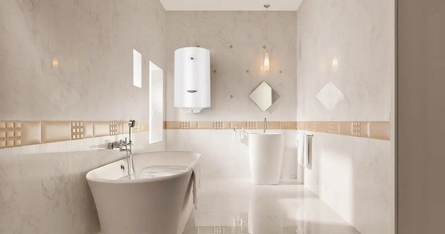 Водонагреватель электрический круглый Ariston SG1 EU, 50л, 1,5кВт, механическое управление, C, Италия, белый 3213000 фото