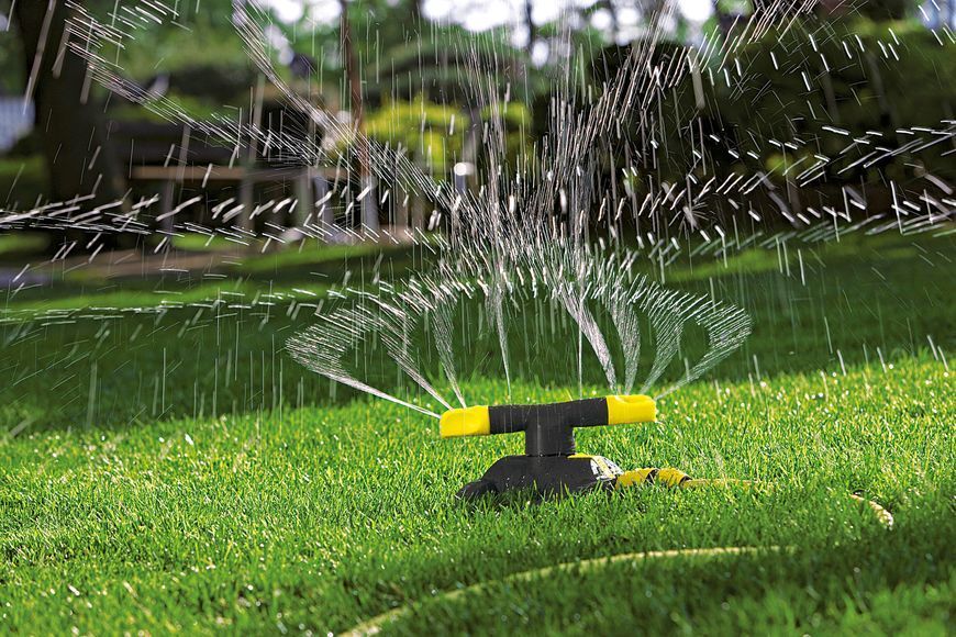 Ороситель дождевой Karcher "RS 120/2", вращающийся, круговой, площадь полива до 50-113 м2. 2.645-020.0 фото