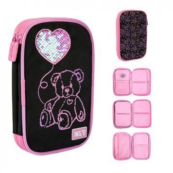 Пенал мягкий из LED Yes Pink Bear PH-35 533777 фото