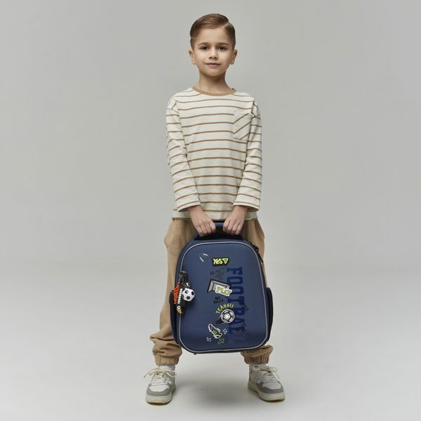 Рюкзак школьный каркасный Yes Play Football H-100S 550213 фото