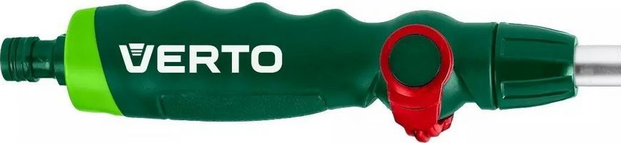 Ороситель ручной Verto, 1/2"-3/4", штанга 77-113см, 10 функций, плавная регулировка напора воды большим пальцем, держатель двухкомпонентный 15G682 фото