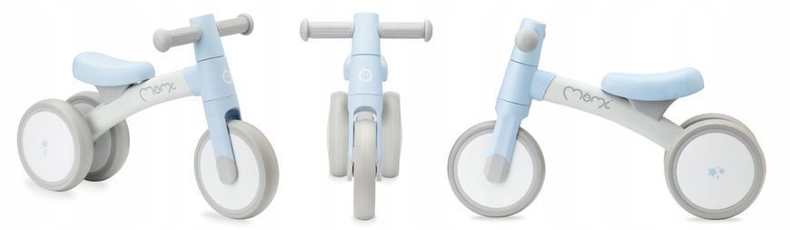Беговел-каталка MoMi TEDI Blue &mdash; Синий первый велобег для малышей от 1 года, сверхлегкий (1.2 кг), колеса EVA 116982452 фото
