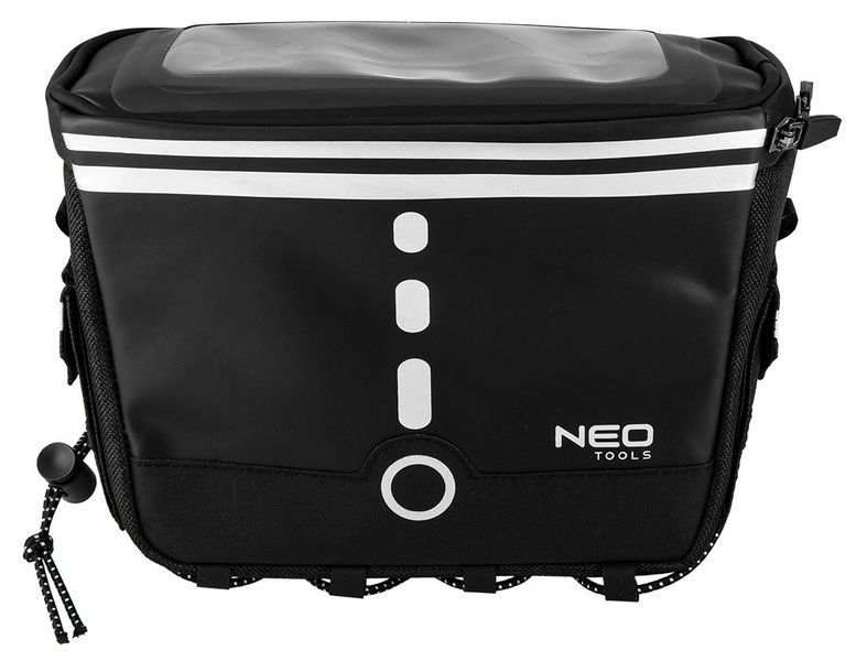 Сумка велосипедная Neo Tools, полиэстер 600D, водонепроницаемая, 23х12х17 см, черный 91-009 фото