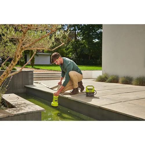 Насос для грязной и чистой воды Ryobi ONE+ RY18SPA-0 18В 4200л/час высота перекачки 8м погружения 5м штуцер 1" таймер отключение защита сухого хода 4кг без 5133005778 фото