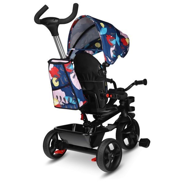 Трехколесный велосипед Lionelo HAARI BLUE NAVY Детский велосипед с родительской ручкой 35762596 фото