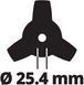 Нож для триммера-косы Agillo, Einhell 255мм 3404996 фото 3