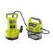 Насос для грязной и чистой воды Ryobi ONE+ RY18SPA-0 18В 4200л/час высота перекачки 8м погружения 5м штуцер 1" таймер отключение защита сухого хода 4кг без 5133005778 фото 1