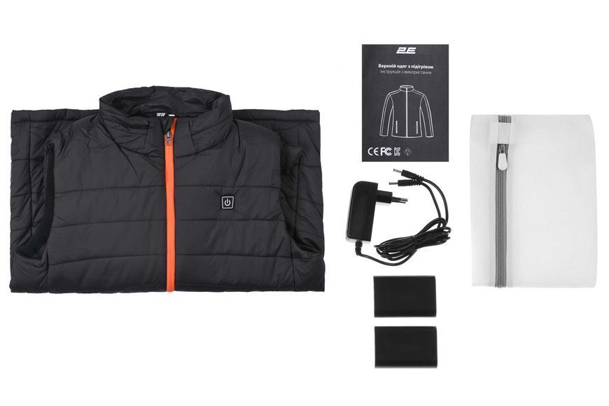 Жилет з підігрівом 2E Tactical Heat Power Plus Black з капюшоном, розмір L 2E-HVHPPL-BK фото