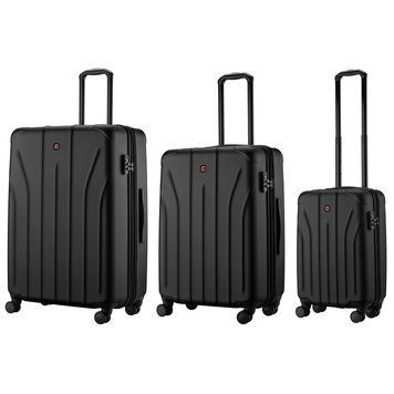 Набір валіз Wenger Oryson 3 в 1, (S,M,L), пластик, 4 колеса, чорний 653171 фото