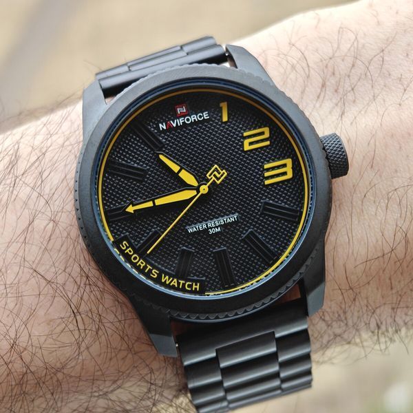 Naviforce Kvantum Black Steel, 2 ремінці 2328 фото