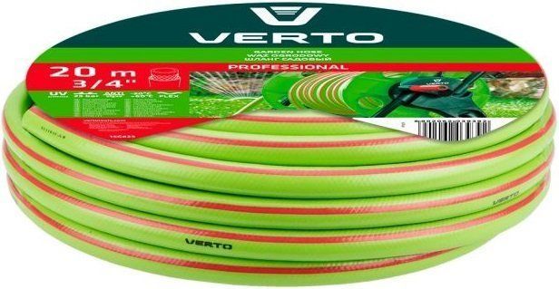 Шланг садовый Verto Professional, 3/4", 20м, 3 слоя, до 25бар, -10&hellip;+45&deg;C 15G823 фото
