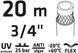 Шланг садовый Verto Professional, 3/4", 20м, 3 слоя, до 25бар, -10&hellip;+45&deg;C 15G823 фото 6