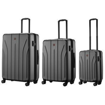 Набір валіз Wenger Oryson 3 в 1, (S, M, L), пластик, 4 колеса, сірий 653212 фото