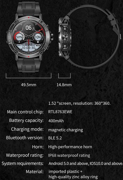 Smart-часы Smart River Max Blue 1568 фото
