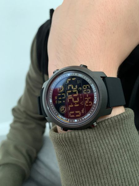 Годинник North Edge Laker Black 5BAR 9990 фото