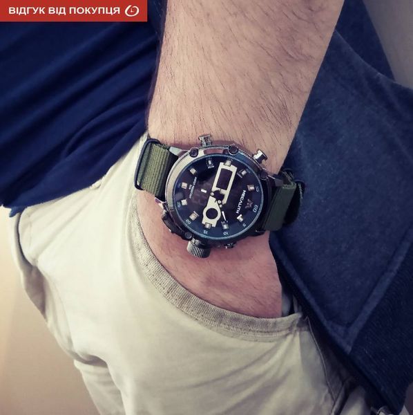 Годинник MegaLith Prof Green 7772 фото