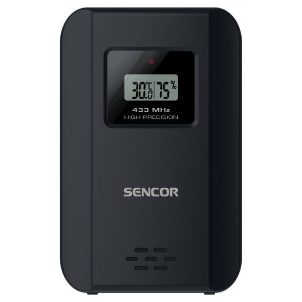Метеостанция Sencor, внутреннее/наружное измерение, от сети/AAAх3+AAx2, температура, влажность, время, прогноз погоды, атмосферное давление, черный SWS5800 фото