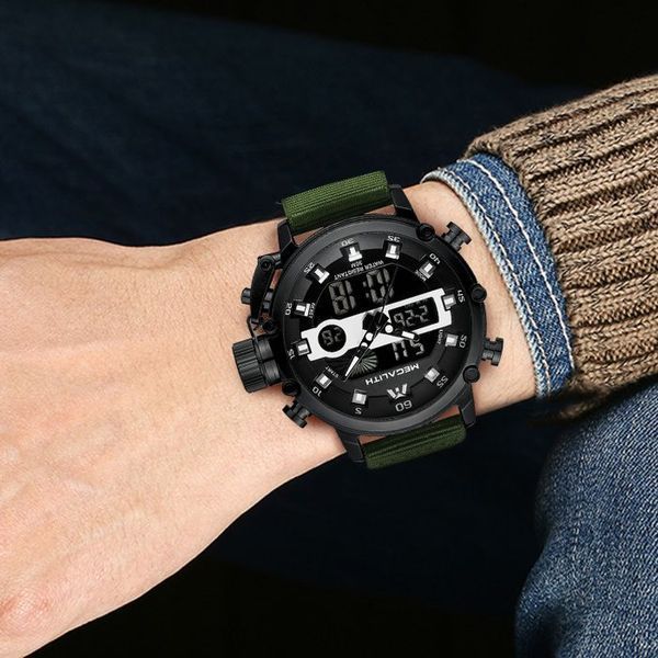 Годинник MegaLith Prof Green 7772 фото